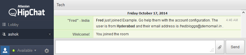 Hipchat-messages